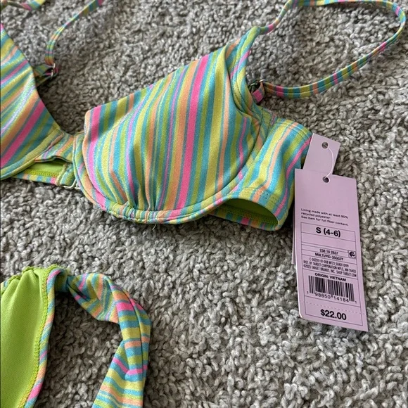 Stripped Bikini Set - Picture 3 of 3